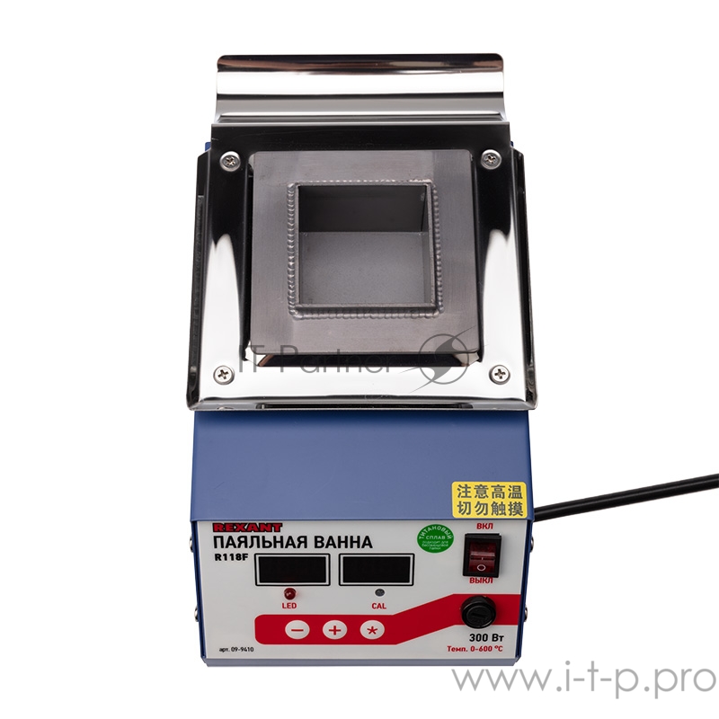 Паяльная ванна REXANT, модель R118F, 300 Вт, 55х55х45 мм, 0-600 °C, бессвинцовая, цифровая