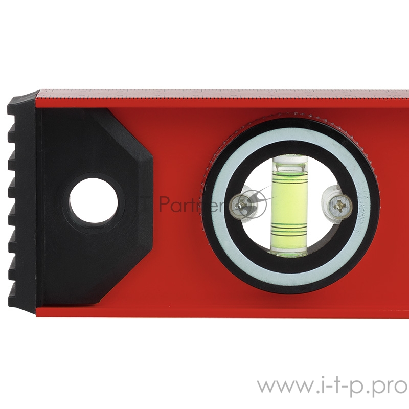 Уровень алюминиевый «Рельс», 400 мм, 3 глазка (1 поворотный) REXANT