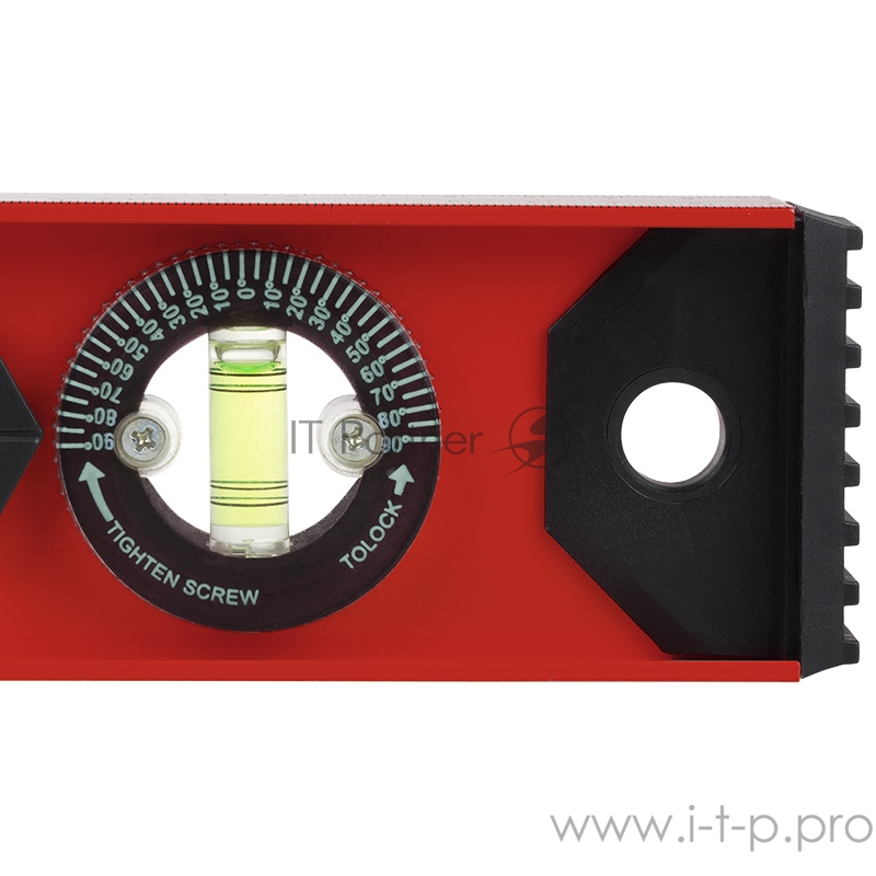 Уровень алюминиевый «Рельс», 600 мм, 3 глазка (1 поворотный) REXANT