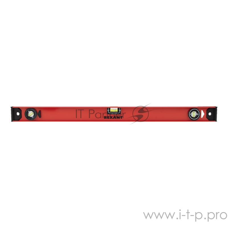 Уровень алюминиевый «Рельс» 800 мм, 3 глазка (1 поворотный) REXANT