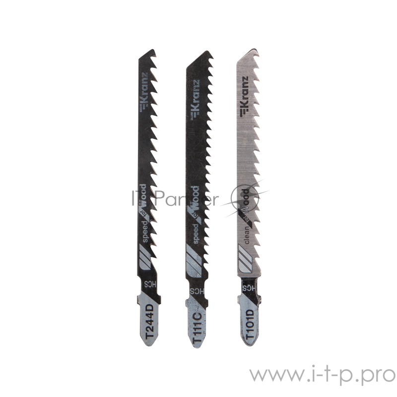 Набор полотен для электролобзика KRANZ № 4 T101D/T111C/T244D (3 шт./уп.)
