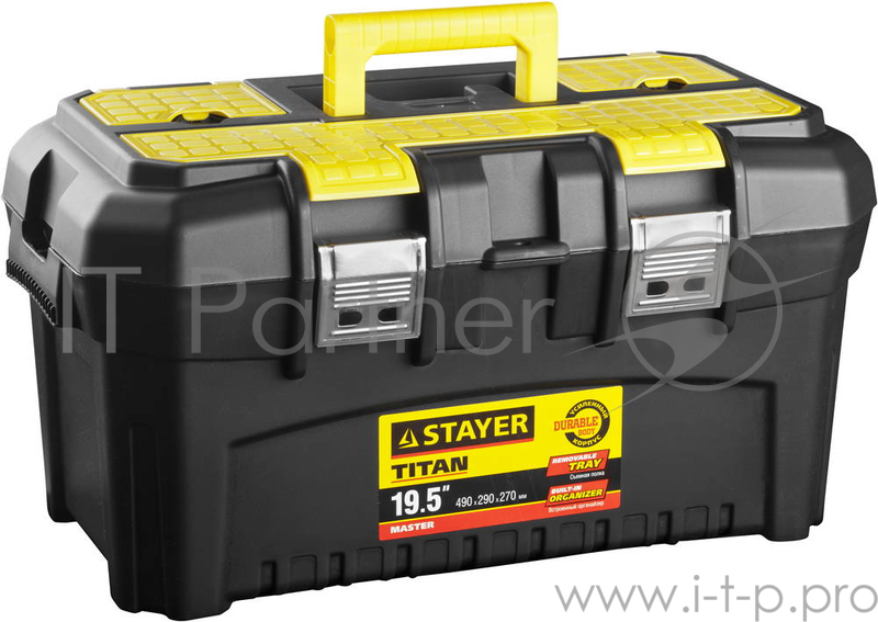 Ящики Ящик для инструмента TITAN-19, пластиковый, STAYER 38016-19