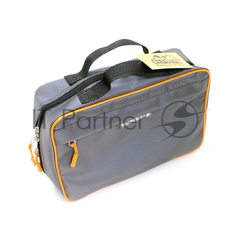 Сумка рыболовная СЛЕДОПЫТ Module Bag 30, 30х20х10 см, цв. серый + 2 коробки Luno 20/4/