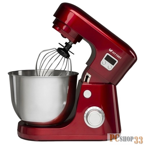 Миксер 1308-1-КТ Планетарный миксер Kitfort, Мощность: 600 Вт.Емкость чаши: 4,2 л.красный