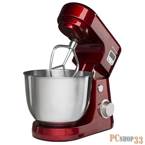 Миксер 1308-1-КТ Планетарный миксер Kitfort, Мощность: 600 Вт.Емкость чаши: 4,2 л.красный
