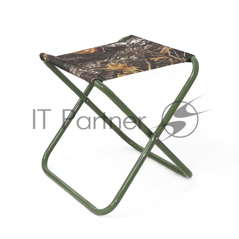 Стул туристич. СЛЕДОПЫТ складной, сред. 360х420х420 мм, труба сталь 20х1 мм (лес темный)/5/