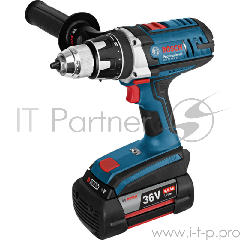 Дрель-шуруповёрт Bosch GSR 36 VE-2-LI Professional 06019C0100, аккум. (Li-Ion 18В, 1800об./мин., быстроз.) + доп.аккум. + кейс