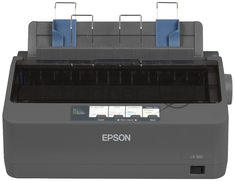 Матричный принтер Epson LX-350 A4, 9pin, серый (LPT, COM, USB)