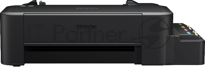 Принтер Epson L120, 4-цветный струйный СНПЧ A4, 8.5 (4.5 цв) стр/мин, 720x720 dpi, подача: 50 лист., USB (старт.чернила - около 2000 ч/б стр, 3500 цв. стр., без учета первой прокачки)
