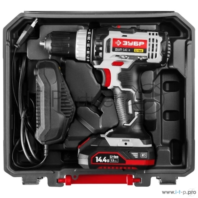 Дрель, Шуруповерт ЗУБР ДШЛ-141 К дрель-шуруповерт в кейсе