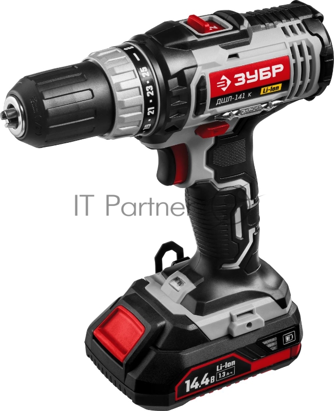Дрель, Шуруповерт ЗУБР ДШЛ-141 К дрель-шуруповерт в кейсе