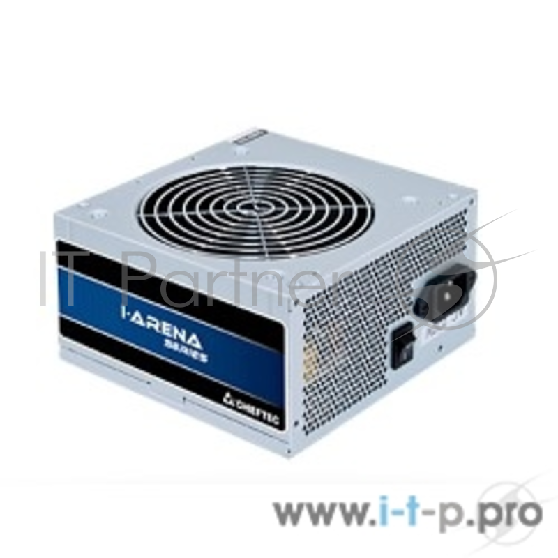 Блок питания Chieftec 400W OEM (GPB-400S) {ATX 2.3, 80 PLUS, 80% эфф, Active PFC, 120mm fan}, Silver