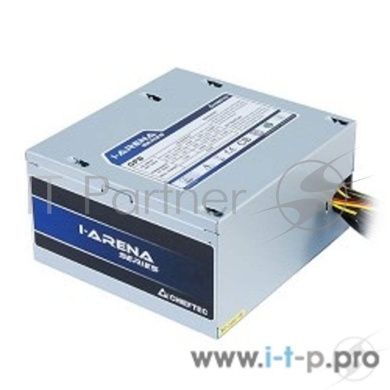 Блок питания Chieftec 400W OEM (GPB-400S) {ATX 2.3, 80 PLUS, 80% эфф, Active PFC, 120mm fan}, Silver