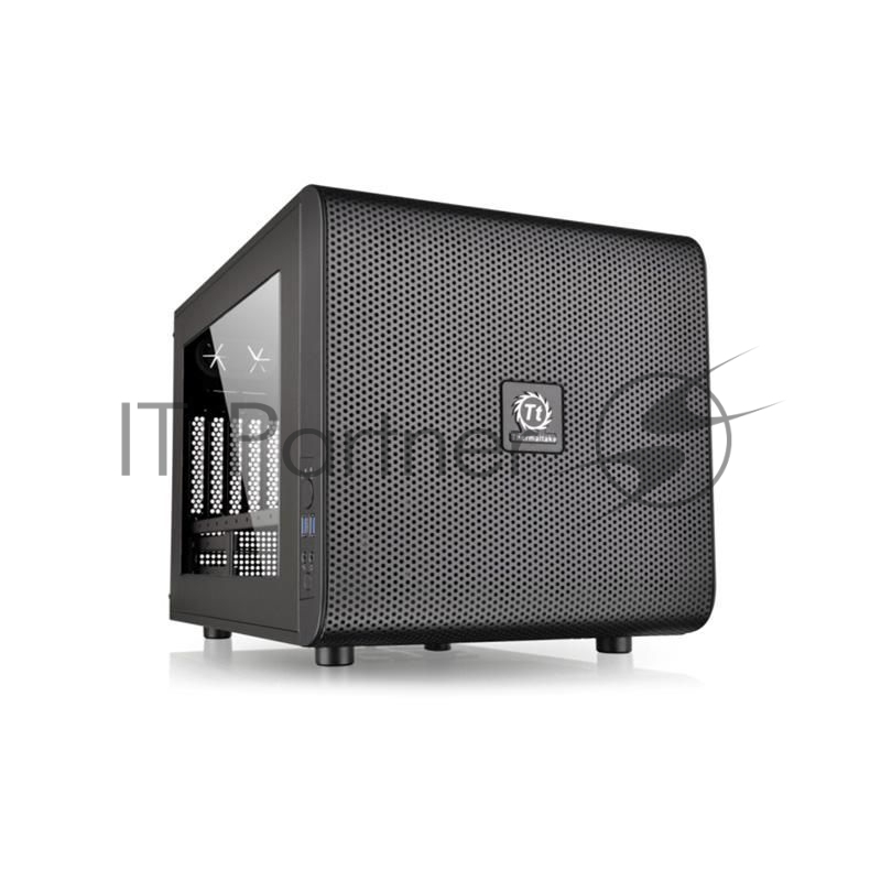 Корпус Case Tt Core V21 CA-1D5-00S1WN-00 mATX/ win/ black/ USB3.0/ no PSU