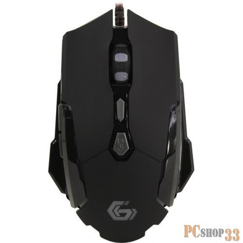 Мышь Gembird MG-600 USB {Мышь игровая, черн, код Survarium, 7кн, 3200DPI, подсвет 4 цв, ПО, каб ткан 1.8м}