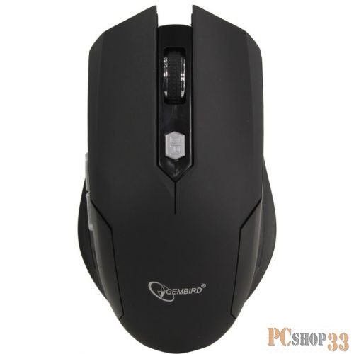 Мышь Gembird MUSW-240 {Мышь беспроводная, 2.4ГГц, черн, 6кн, 1600DPI}