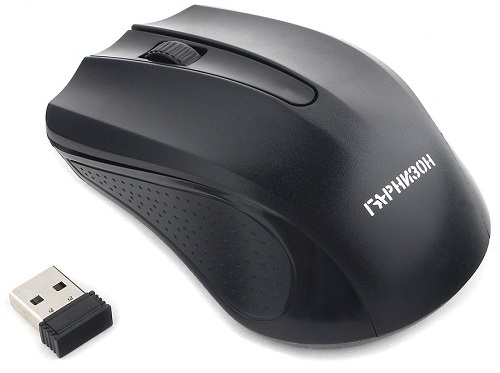 Клавиатуры, мыши Гарнизон Мышь беспров. GMW-430, чип X, черный, 1200 DPI, 2 кн.+ колесо-кнопка, блистер
