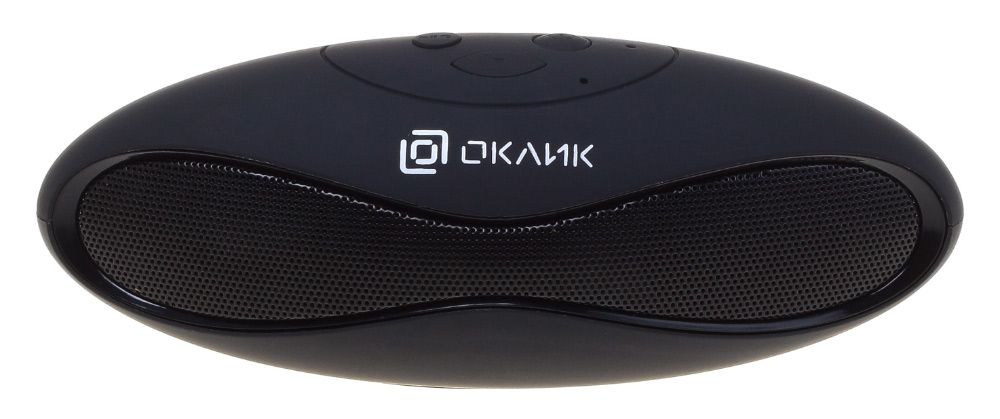 Колонки Oklick Колонка порт. Oklick OK-10 черный 3W 1.0 BT/USB 5м (HS-828S)