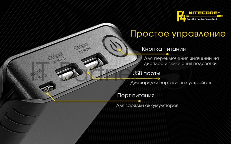 Зарядное устройство Nitecore F4