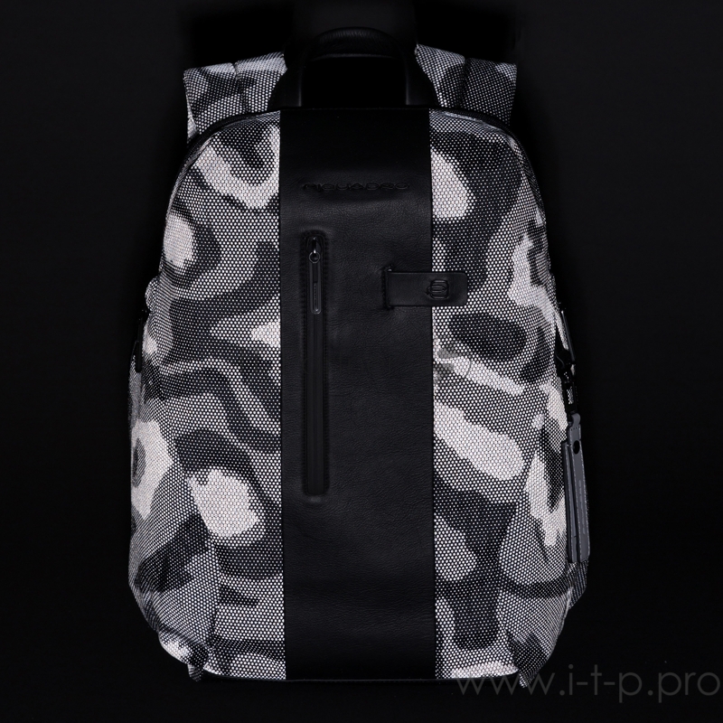Рюкзак Piquadro Brief2 CA5478BR2/CAMOREFN черный камуфляж нейлон