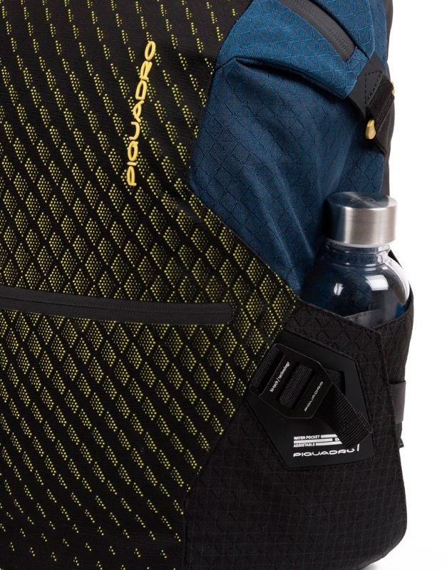 Рюкзак Piquadro PQ-Y CA5116PQY/BLG синий/желтый текстиль