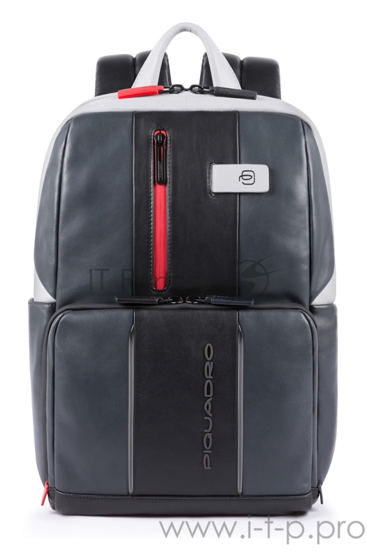 Рюкзак Piquadro Urban CA3214UB00L/GRN серый/черный натур.кожа