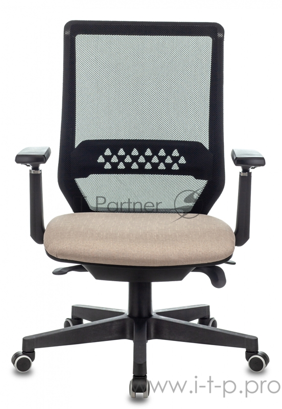 Кресло руководителя Бюрократ EXPERT черный TW-01 сиденье бежевый 38-402 сетка/ткань с подголов. крестовина пластик