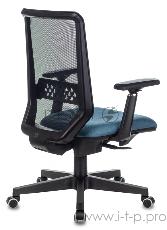 Кресло руководителя Бюрократ EXPERT черный TW-01 сиденье синий 38-415 сетка/ткань с подголов. крестовина пластик