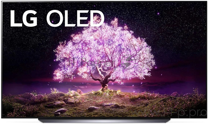 Телевизор OLED LG 82 OLED83C1RLA черный/Ultra HD/50Hz/DVB-T/DVB-T2/DVB-C/DVB TV (RUS)