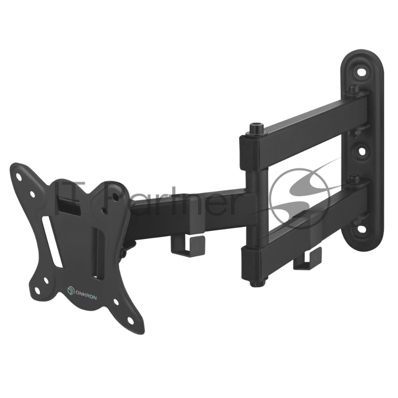 Кронштейн ONKRON NP15 для телевизора 10-32 наклонно-поворотный, чёрный