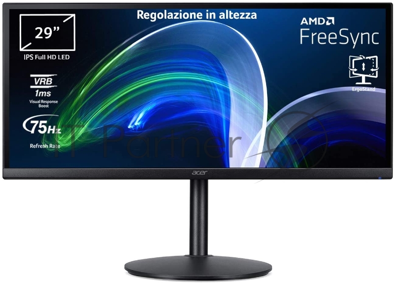 Монитор ACER CB292CUbmiipruzx 29 2560x1080, 75 Hz, 250nit/ 2xHDMI(2.0)+1xDP(1.4)+Type-C(P Black