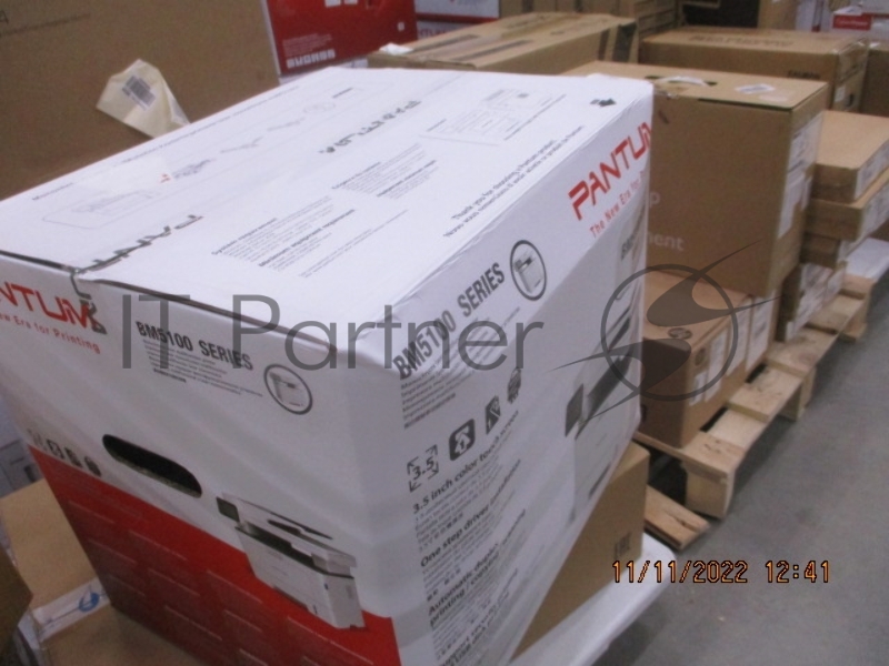 МФУ лазерное Pantum BM5100FDN с дуплексным автоподатчиком, (А4, копир/принтер/сканер/факс (без трубки), 40 стр/мин, 1200 × 1200 dpi, 512Мб RAM, 1.2 ГГц, PCL/PS, лоток 250 стр, USB/LAN, серый корпус, расходка серии 5120)