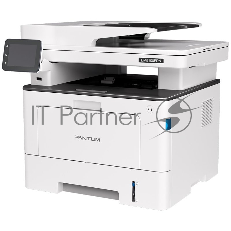 МФУ лазерное Pantum BM5100FDN с дуплексным автоподатчиком, (А4, копир/принтер/сканер/факс (без трубки), 40 стр/мин, 1200 × 1200 dpi, 512Мб RAM, 1.2 ГГц, PCL/PS, лоток 250 стр, USB/LAN, серый корпус, расходка серии 5120)
