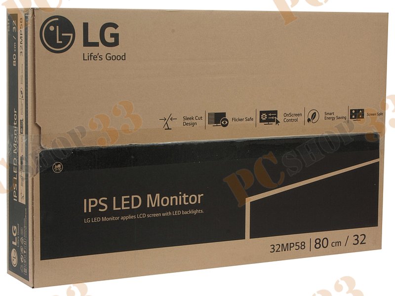 ЖК-монитор 31.5 LG 32MP58HQ PB 1920x1080, 5мс, черный (D-Sub, HDMI)