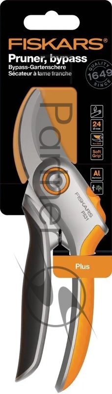 Секатор плоскостной металлический Fiskars Plus P531 1057168