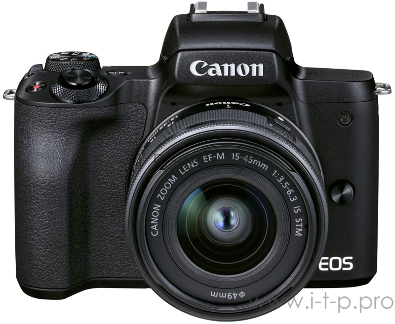 Фотоаппарат Canon EOS M50 Mark II черный 24.1Mpix 3 4K WiFi EF-M15-45 IS STM LP-E12 (с объективом)