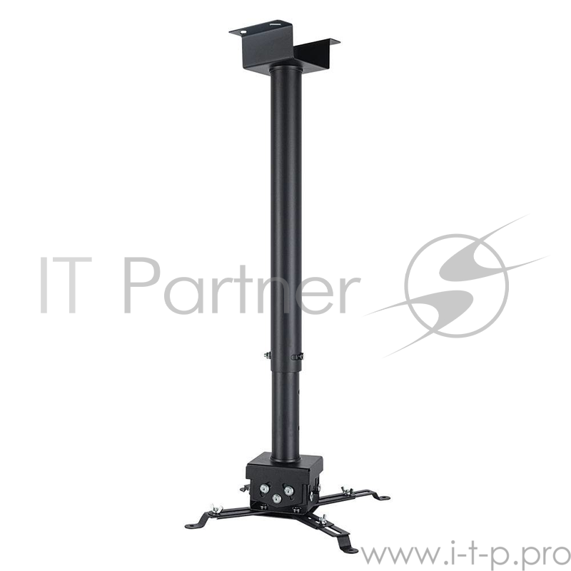 Кронштейн для проекторов VLK TRENTO-85 Черный, потолочный, max 15 кг, 3 ст своб/, наклон ±15°, от потолка 750-1500 мм