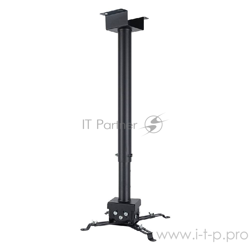 Кронштейн для проекторов VLK TRENTO-85 Черный, потолочный, max 15 кг, 3 ст своб/, наклон ±15°, от потолка 750-1500 мм