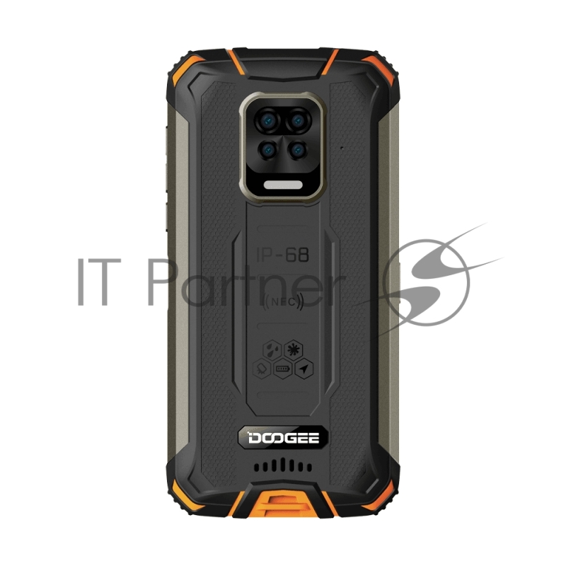 Смартфон Doogee S35 Fire Orange, 5.71” 720 x 1520 пикселей, 4 x Cortex - A53 1.8 ГГц+4 x Cortex -A73 1.5 ГГЦ, 8 Core, 4GB RAM, 64GB, up to 256GB flash, 16 МП+8МП+ 8 МП + 2 МП/16Mpix, 2 Sim, 2G, 3G, LTE, BT, Wi-Fi, NFC, GPS, Type-C, 10050 мА·ч, Androi