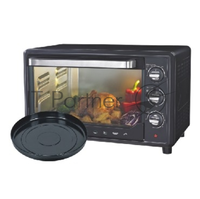 Мини-печь SAKURA SA-7001BP 35л, духовка 1600Вт, механ.управление, 3 режима работы духовки (верх, низ, верх+низ), таймер на 60 минут, регулировка температуры духовки, комплектация - металлическая решетка, противень, круглая форма для выпечки (230х50 м