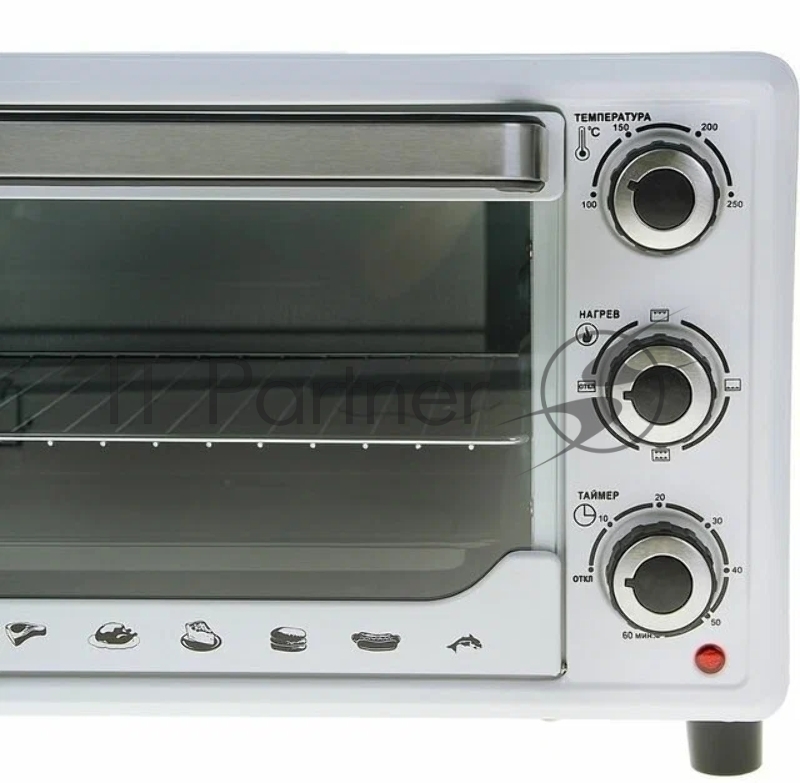 Мини-печь SAKURA SA-7000WP 27л, духовка 1500Вт, механ.управление, 3 режима работы духовки (верх, низ, верх+низ), таймер на 60 минут, регулировка температуры духовки, комплектация - металлическая решетка, противень, круглая форма для выпечки (230x50мм