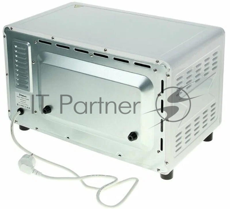 Мини-печь SAKURA SA-7000WP 27л, духовка 1500Вт, механ.управление, 3 режима работы духовки (верх, низ, верх+низ), таймер на 60 минут, регулировка температуры духовки, комплектация - металлическая решетка, противень, круглая форма для выпечки (230x50мм