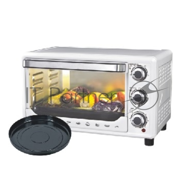 Мини-печь SAKURA SA-7000WP 27л, духовка 1500Вт, механ.управление, 3 режима работы духовки (верх, низ, верх+низ), таймер на 60 минут, регулировка температуры духовки, комплектация - металлическая решетка, противень, круглая форма для выпечки (230x50мм