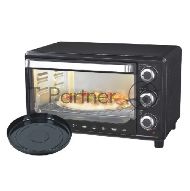 Мини-печь SAKURA SA-7000BP 27л, духовка 1500Вт, механ.управление, 3 режима работы духовки (верх, низ, верх+низ), таймер на 60 минут, регулировка температуры духовки, комплектация - металлическая решетка, противень, круглая форма для выпечки (230x50мм