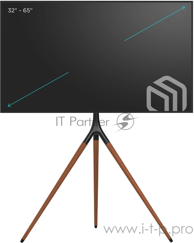 Стойка для ТВ и сенсорных панелей ONKRON TS1220 32-65, чёрный