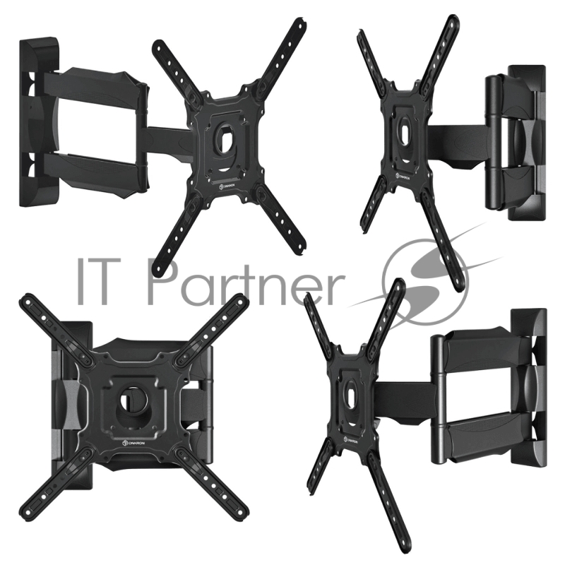 Кронштейн ONKRON M4B для телевизора 32-65 наклонно-поворотный, чёрный