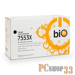 Расходные материалы Bion Q7553X Картридж для HP LaserJet P2010/P2015/P2014/M2727nf MFP/LBP3310/3370 (6000 стр.) Бион