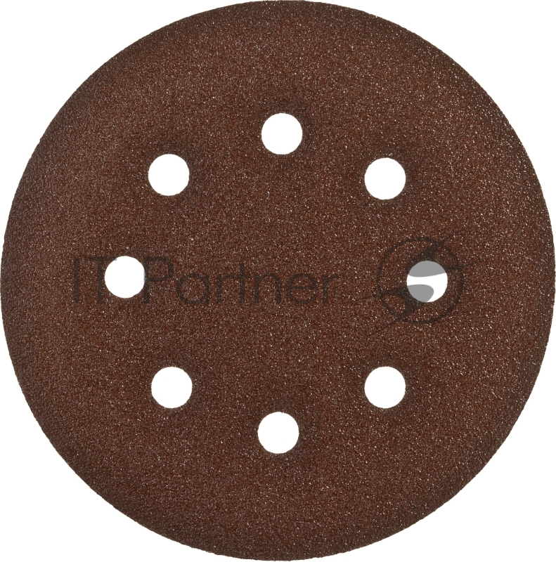 Круг шлифовальный Зубр СТАНДАРТ из абразивной бумаги на велкро основе, 6 отв., Р80, 150мм, 5шт 35350-150-080 35350-150-080