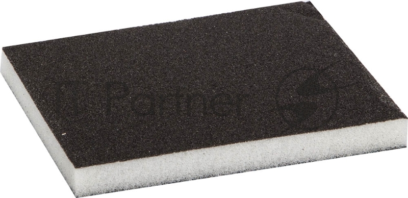 Губка шлифовальная Зубр МАСТЕР двухсторонняя, мягкий поролон, Р80, 123x98x12мм 35614-080