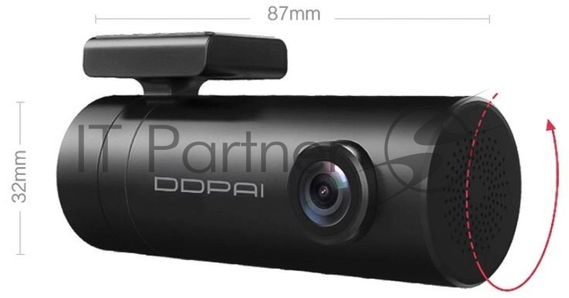 Видеорегистратор Xiaomi (Mi) DDPai mini Dash Cam GLOBAL, черный